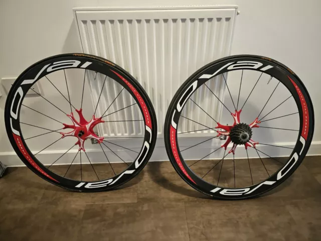 Roval Rapide Star 700c Carbon Wheelset Rim Brake Tubular Shimano 11 Speed...