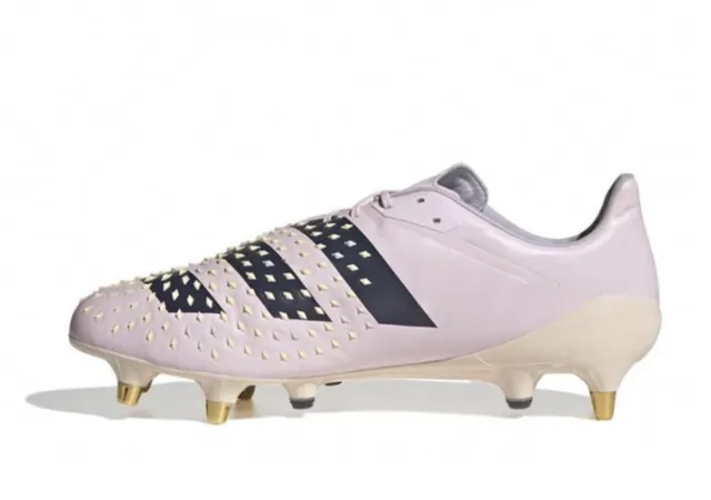 Adidas Predator Malice SG Rugby Boots Mens Pink Size UK 9 #REF231 2