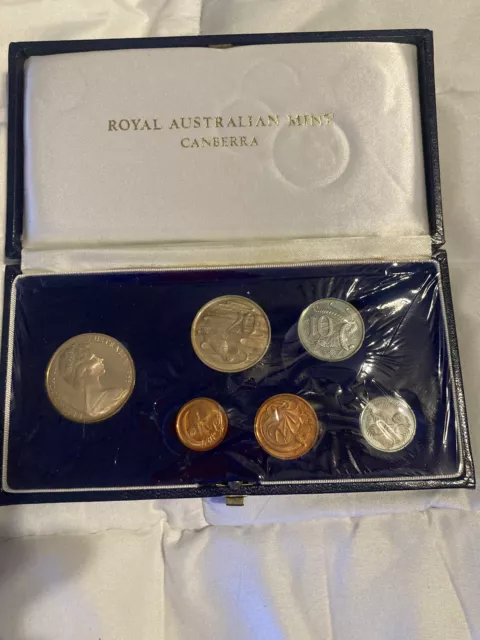 1966 Royal Australian Mint Six Coin Canberra Proof Set RARE!!
