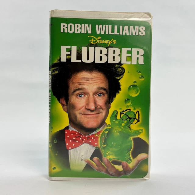 DISNEY FLUBBER VHS Robin Williams 1997 Walt Disney Home Video Clamshell ...