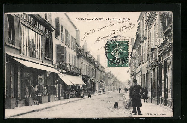 CPA Cosne-sur-Loire, La Rue de Paris 1909