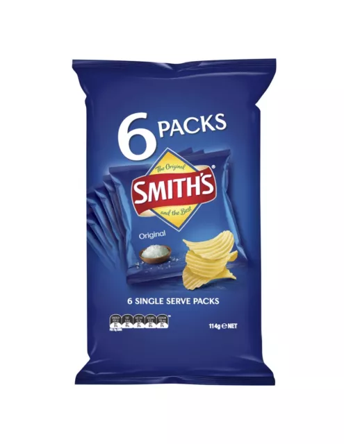 Smiths Crinkle Original 6 Pack 114g