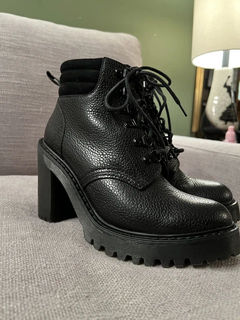 Dr. Martens Persephone FL Lace Up Leather Boots UK 6 US 8 Fur Lined Dr. Martens Persephone FL Lace Up Leather Boots UK 6 US 8 Fur Lined