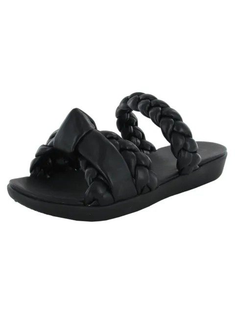 Fitflop Womens Braid Slide Open Toe Sandal Shoes, Black, US 5