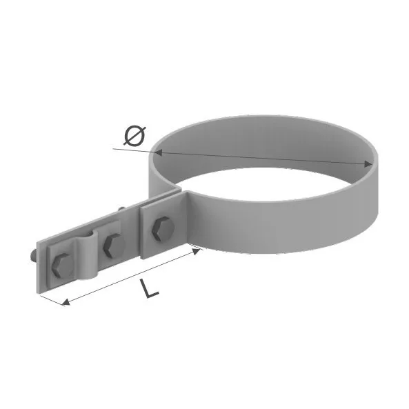 Rohrschelle Regenrohrschellen Dachrinnenklemme Edelstahl V4A