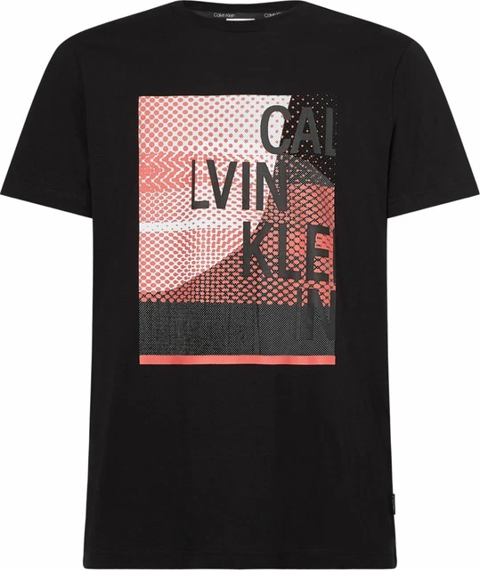 Calvin Klein t-shirt nera NUOVA COLLEZIONE Maglietta uomo K10K106504 Magliette