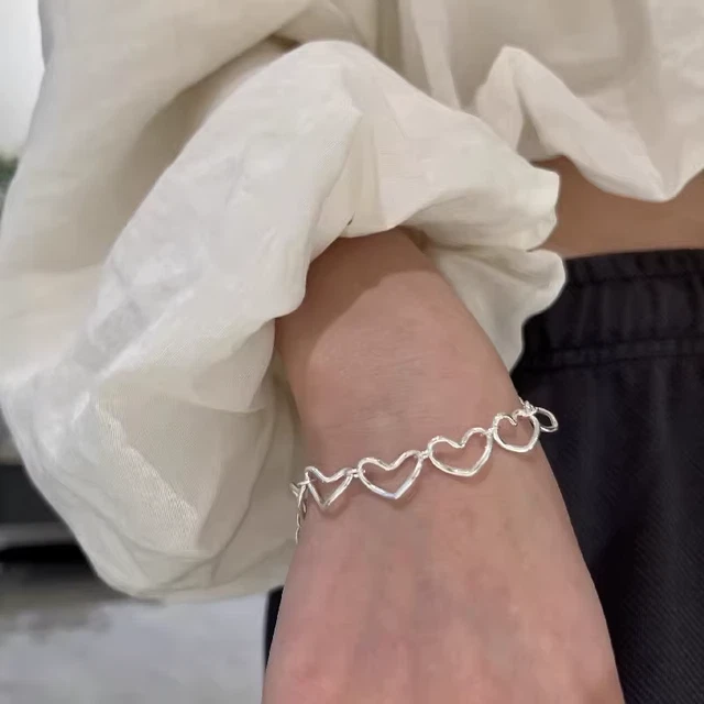 Bangle Real 925 Sterling Silver Filled Solid 6mm Bracelet Ladies - Foto 5