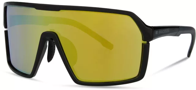 Madison Crypto 3er-Pack Gläser Fahrrad Sonnenbrille Brille leicht UV-A - schwarz