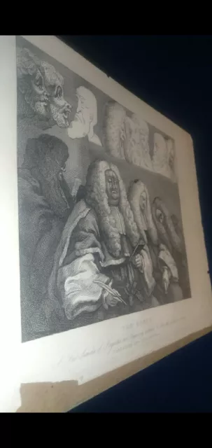 William Hogarth German 19th Century The Bench Courtroom