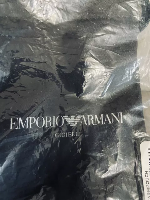 Brand New Authentic Emporio Armani Black Storage Gift Pouches (2=Two Included) 3