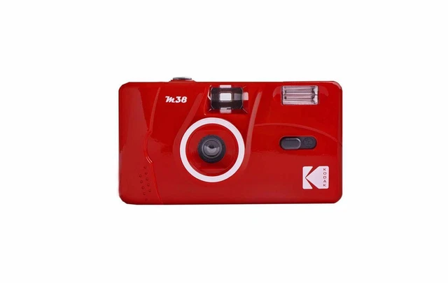 Cámara de película Kodak M38 Flame Scarlet analógica Kleinb