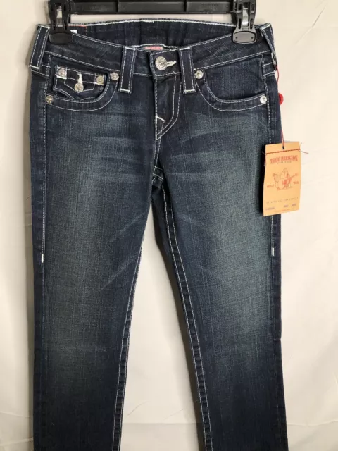 TRUE RELIGION NWT Womens BILLY Slim Straight Leg Jeans Size 26 VERA CRUZ NEW USA