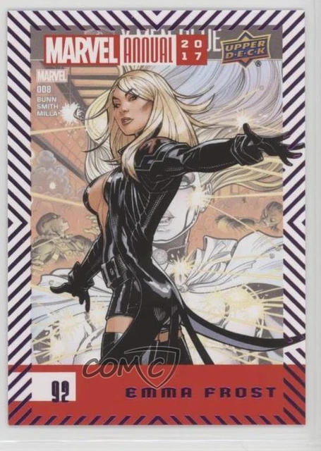 2017 Upper Deck Marvel Annual Purple Foil Emma Frost #92 ui7