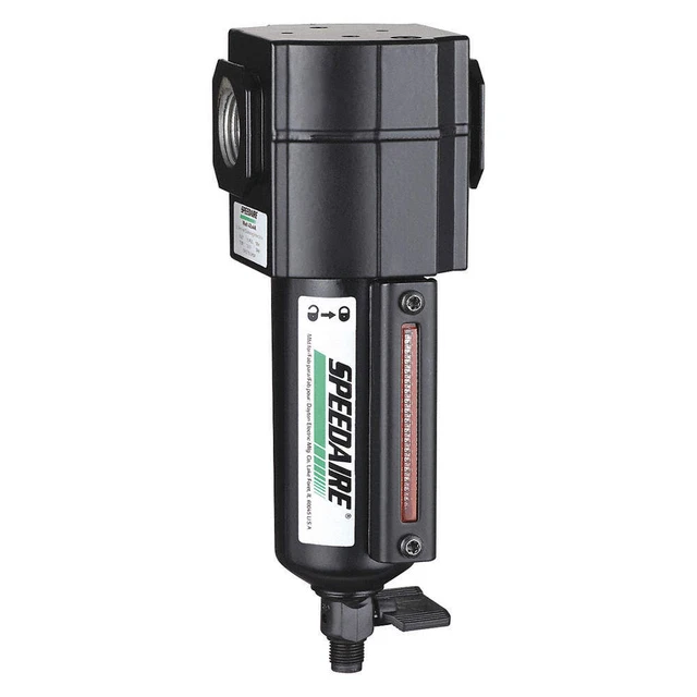 SPEEDAIRE 4ZL37 Filter,1/4" NPT,55 cfm,5 micron
