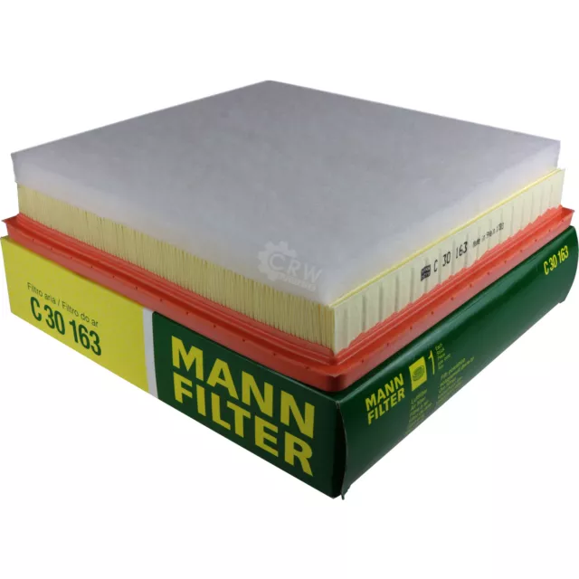 2x Original MANN-FILTER Filtre à Air C 30 163 2