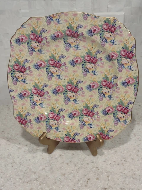 Royal Winton Grimwades Welbeck Vintage 1995 Chintz Dinner Plates - 10 7/8"