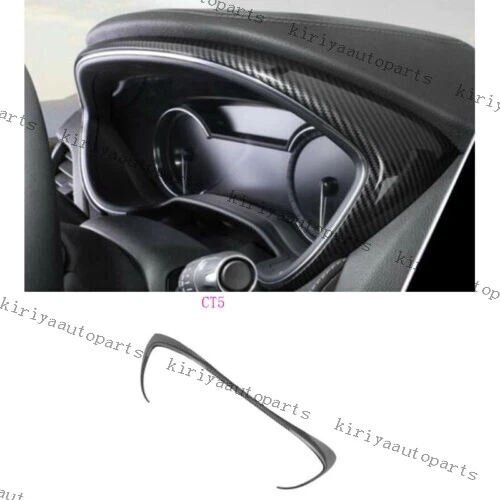 CARBON FIBER DASH Instrument Speedometer Panel Frame For Cadillac CT5
