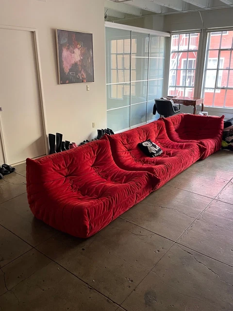 3 Piece Ligne Roset Togo Sofa 100% Authentic 3 Piece Ligne Roset Togo Sofa 100% Authentic
