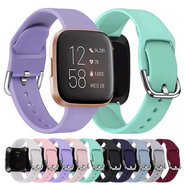 For Fitbit Versa 2/Versa lite Replacement Silicone Sport Watch Band Soft Strap