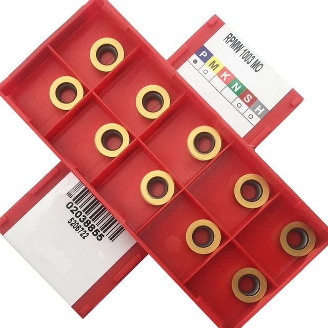 10 Pieces RPMW1003MO DP5320 Carbide Round Milling Insert For Steel SRDPN