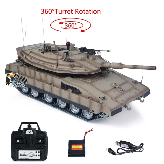Carro Armato Tedesco Henglong 1/16 Panzer IV F2 3859 - RTR Con Infrarossi, Fumo E Suono