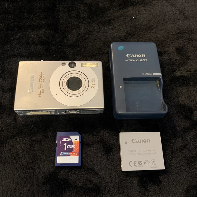 Canon PowerShot Digital ELPH SD1000 7.1MP Digital Camera - Silver
