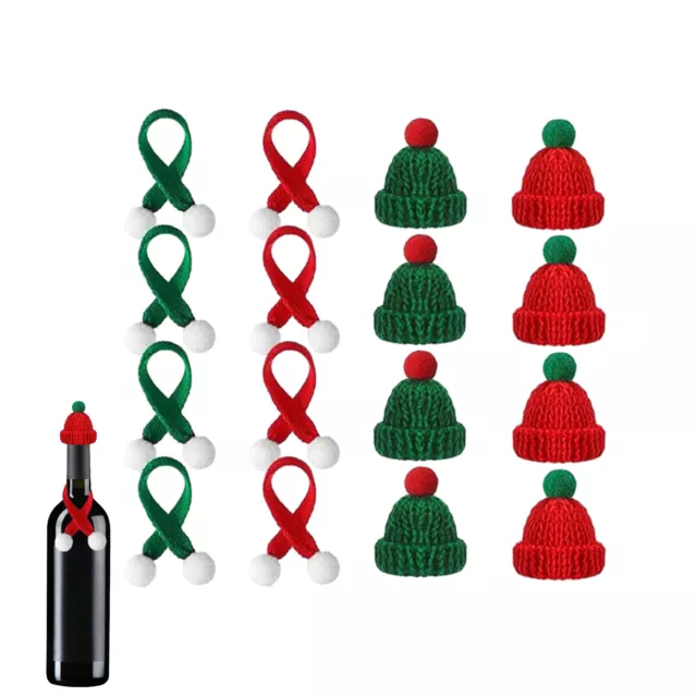 Christmas Wine Bottle Cover Decorations Gift Santa Dinner Party Table Cover Deco