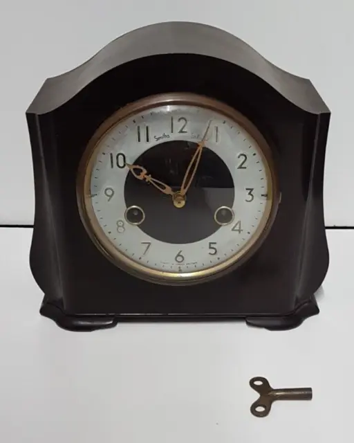 Smith's Enfield Mechanical Striking Mantel Clock