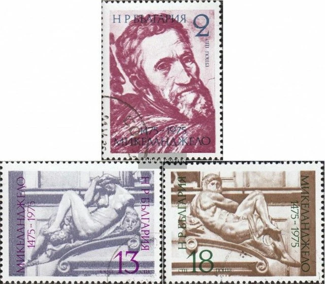 Bulgarien 2387-2389 (kompl.Ausg.) gestempelt 1975 Michelangelo