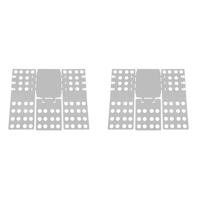 Supporto Abbigliamento Plastica Organizzatore Indumento Pieghevole Scheda Indumento Strumenti di Stoccaggio (Grigio)