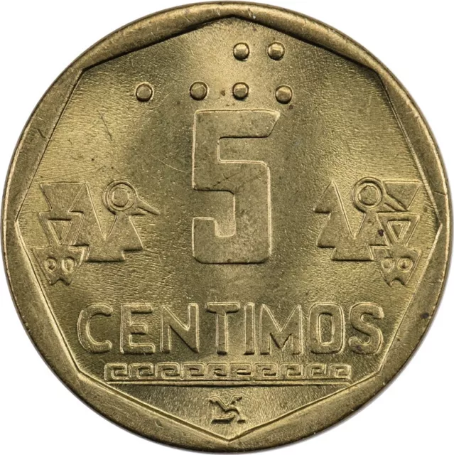 Peru - 5 Centimos - 1998 - AUnc