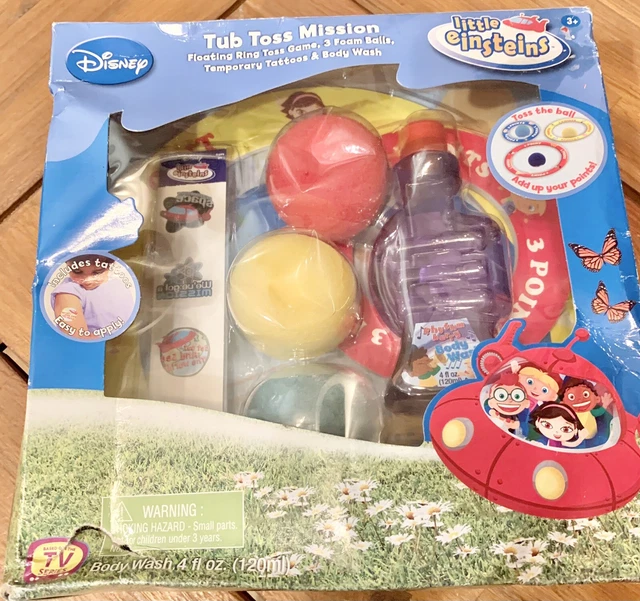 LITTLE EINSTEINS TUB Toss Mission Disney Body Wash Tattoos Rare!! £25.