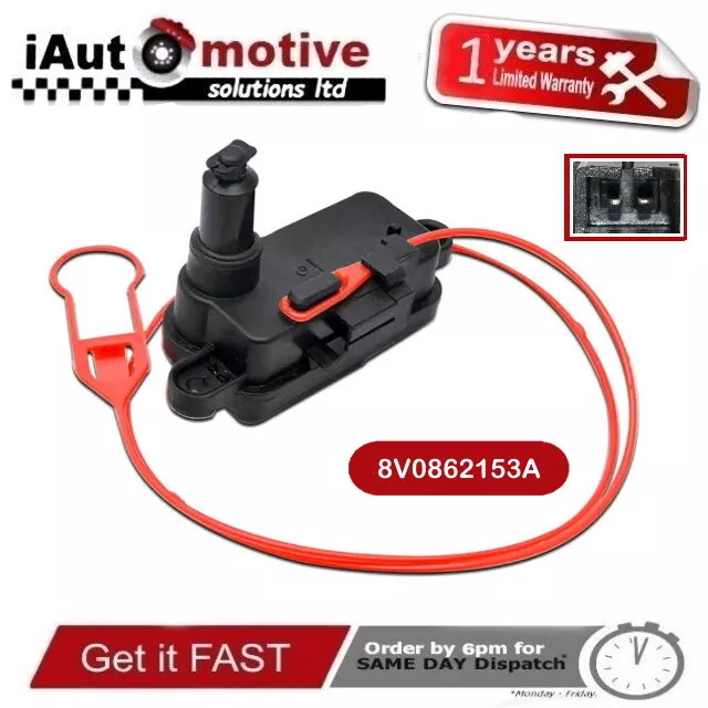 Audi A1 A4 A5 A6 A8 Fuel Filler Flap Actuator Solenoid 8V0862153A