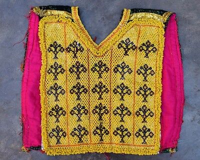 Kuchi Nomad Costume Banjara Embroidery Gypsy Afghan Choli Top Old Dress Tribal