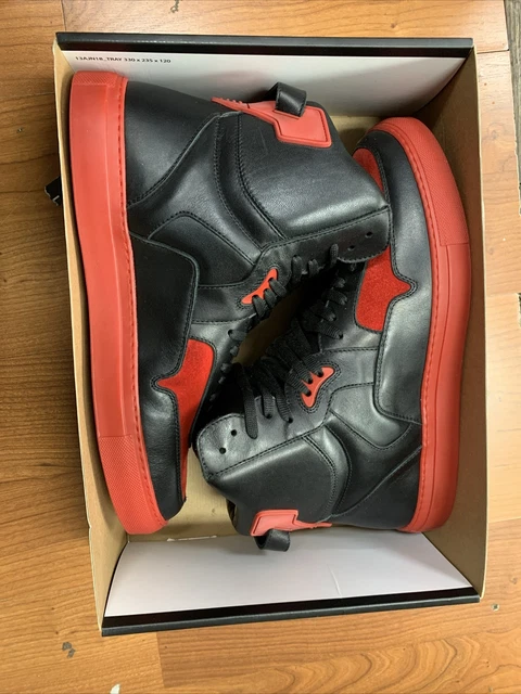 Rip-off Fabio Simone Type One High top leather sneaker shoe black/red Sz US 7 Rip-off Fabio Simone Type One High top leather sneaker shoe  main image 4