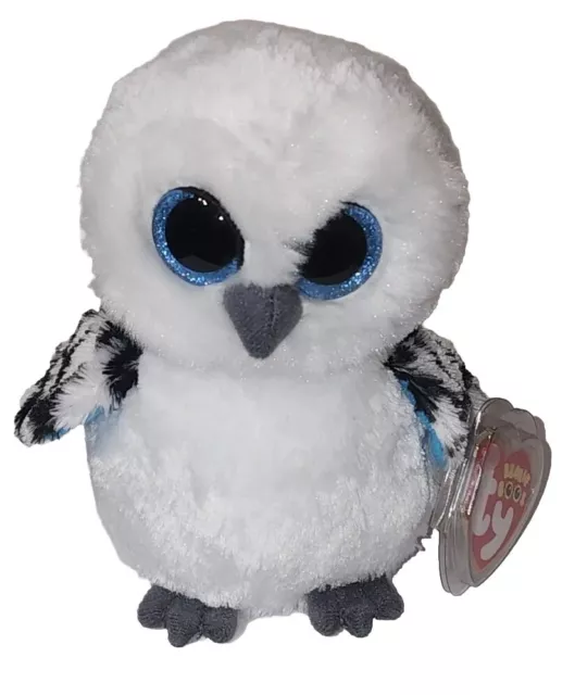Ty Beanie Boos - SPELLS the White Owl (6 Inch)(Glitter Eyes) MINT with MINT TAGS