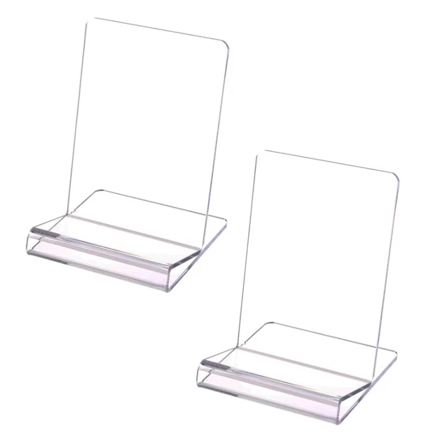 Supporto libro acrilico Sanrui 2PK, display, tablet da lettura, supporto libro di cucina, trasparente