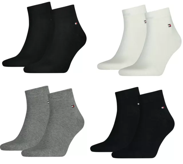 Tommy Hilfiger Herren Quarter Socken Strümpfe 4er 6er 8er 10er 12er Pack