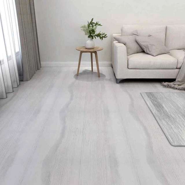 Listoni Pavimenti Autoadesivi 55 pz in PVC 5,11m? Grigio Chiaro