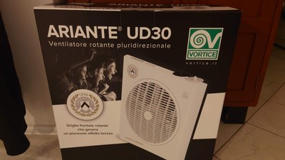 Zephir Ventilatore da Tavolo Zephir da Terra a Pale Box Fan Timer ø 30 cm PH134B 