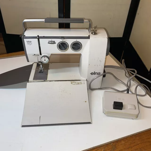 ELNA Lotus SP Compact Small Sewing Machine - Working May Need Maintenance