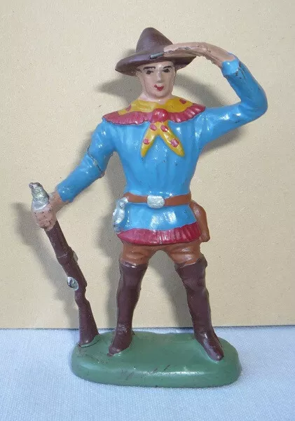 Wildwest - Figur aus Masse : Cowboy stehend spähend von LEYLA