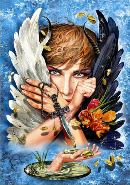 5D Diamond Painting Wings DIY Full Round Drill Cross Stitch Embroidery Gift