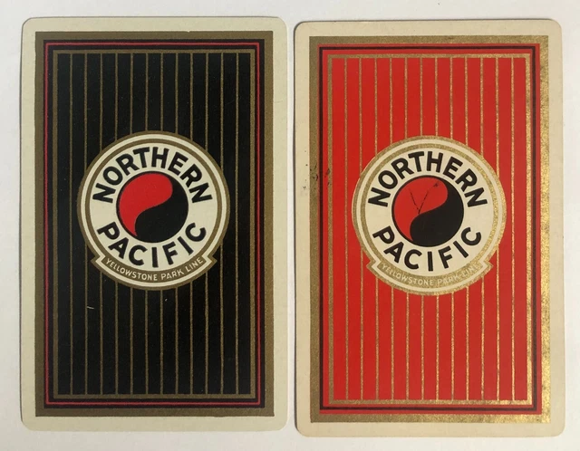 Northern Pacific Railway Railroad Line Retro Advert Vintage Swap Playing Cards