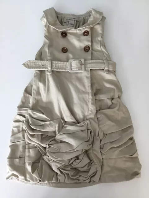 Burberry Baby Girls Trench Dress Beige Age 18 M Short Sleeve