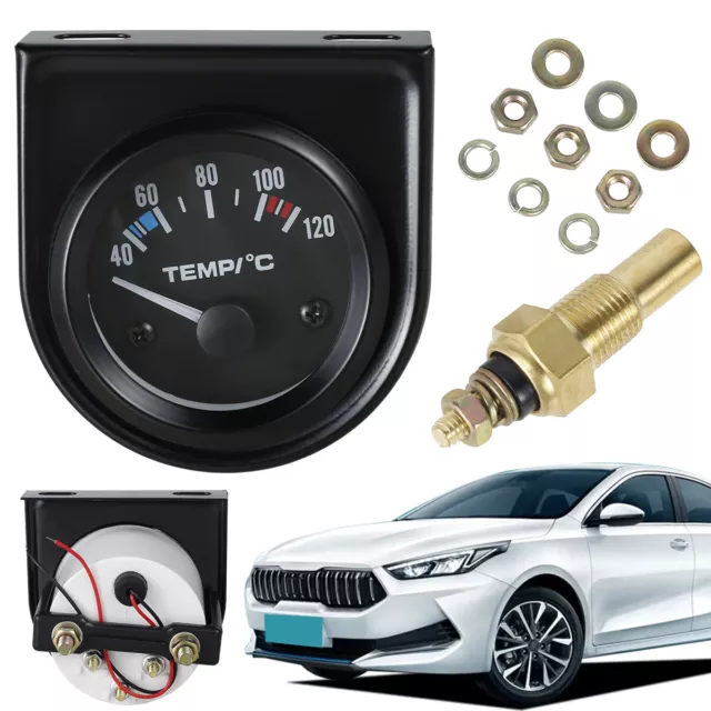 2" 52 mm Car Auto Digital LED Water Temp Temperature Gauge Kit 40-120℃ UK.