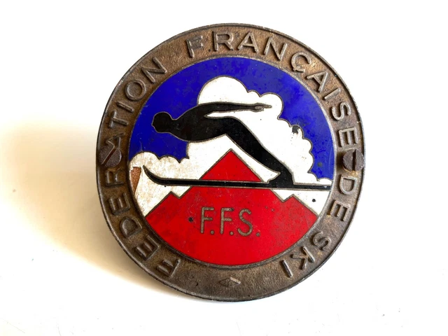 Broche Ancienne Médaille FFN - Fédération Française De Natation - Argentée - Neuf Sans Emballage