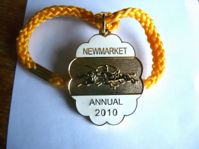 Horse Racing Members Enamel Badge NEWMARKET 2010