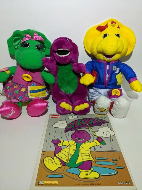 VINTAGE BARNEY AND Friends Baby Bop BJ Plush Doll 1992 Very Good ...