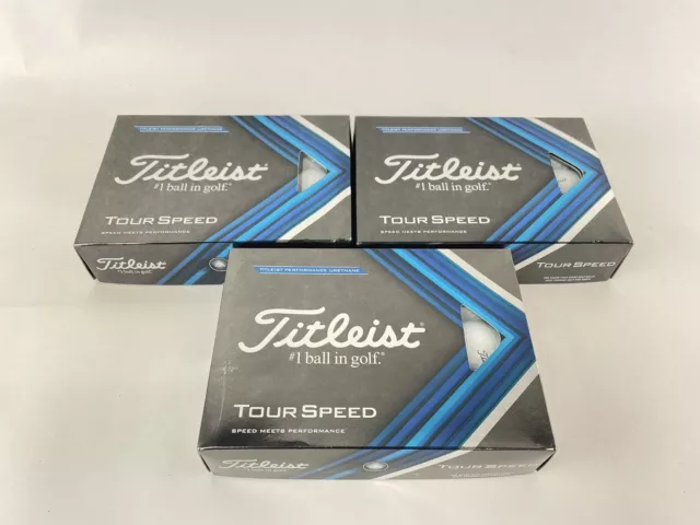 Titleist Tour Speed Golf Balls 3 Dozen (36) White /Brand New In Box